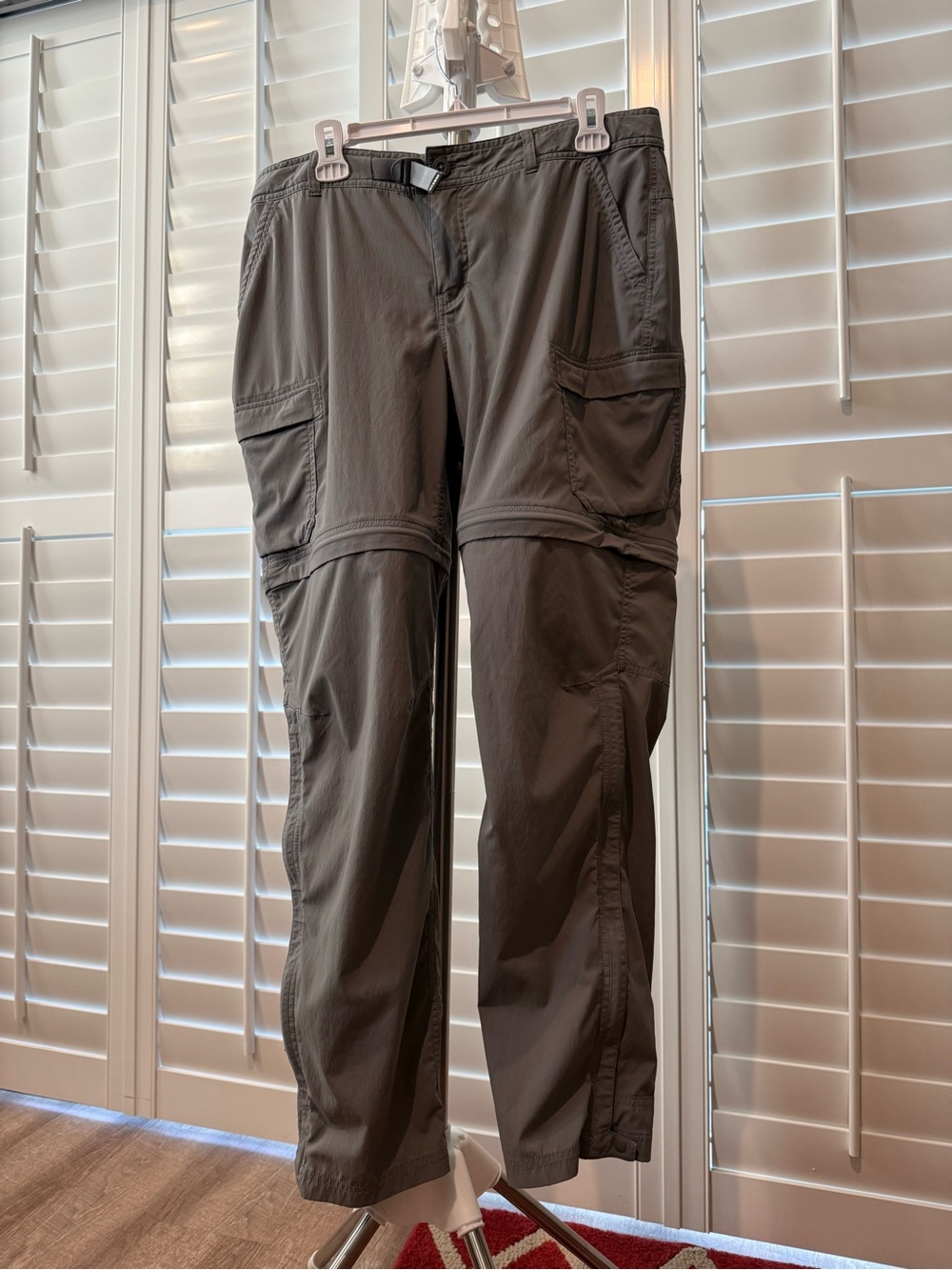 REI Co-op Women’s Size 14 Convertible Hiking Pants Gray – Zip-Off Legs